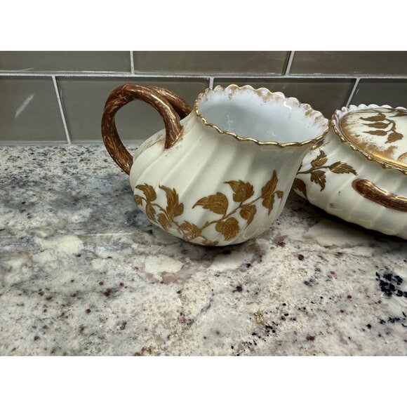 Antique Haviland Co. Limoges France Depose Creamer Sugar Bowl Porcelain Read - Picture 13 of 16